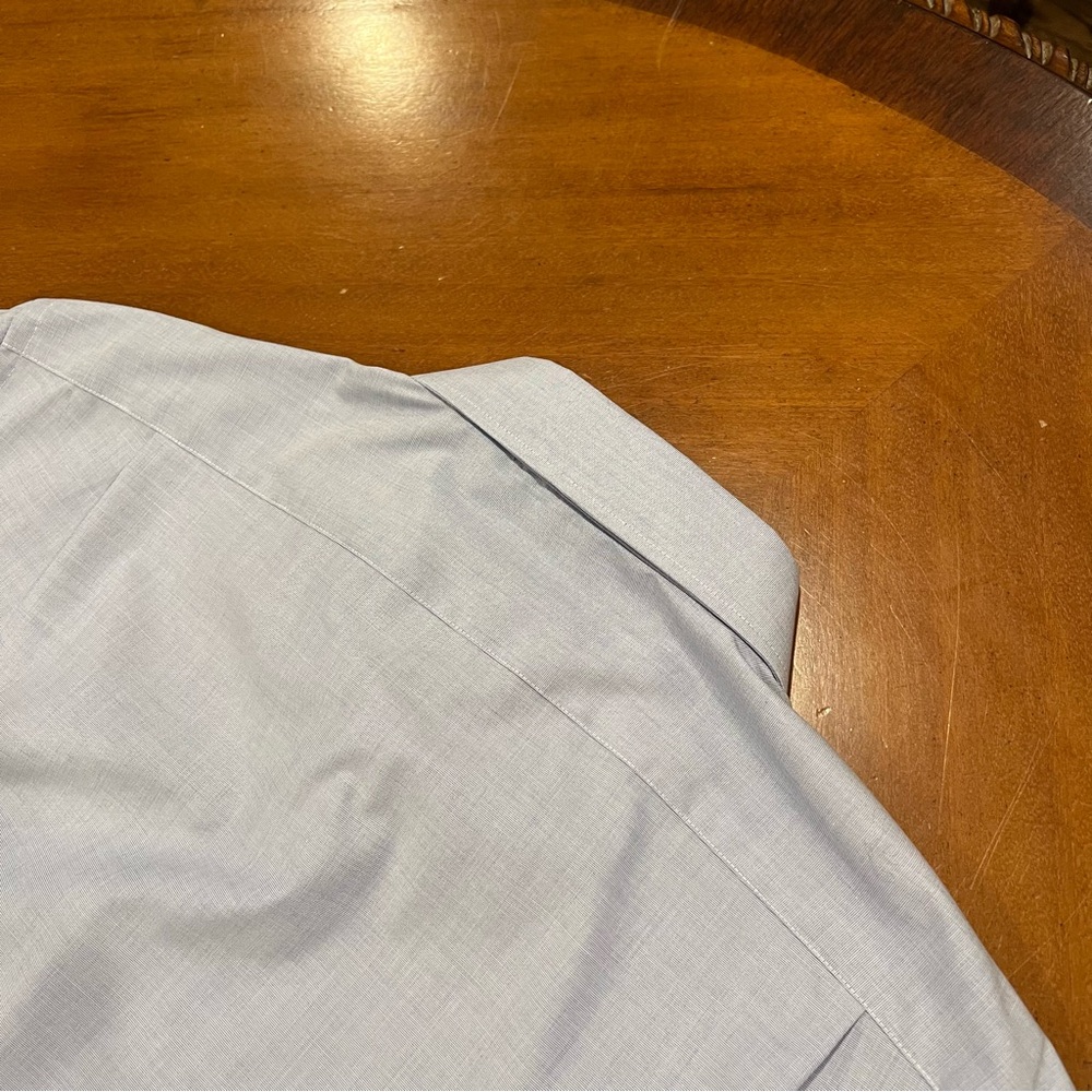 NEW J.Crew Men's Ludlow Stretch Cotton Dress Shirt Fairweather Blue 17.5/36‎ - Picture 9 of 16